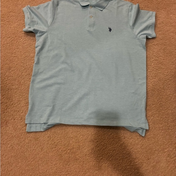 U.S. Polo Assn. Unisex Sky Blue Polo Shirt - Picture 1 of 4